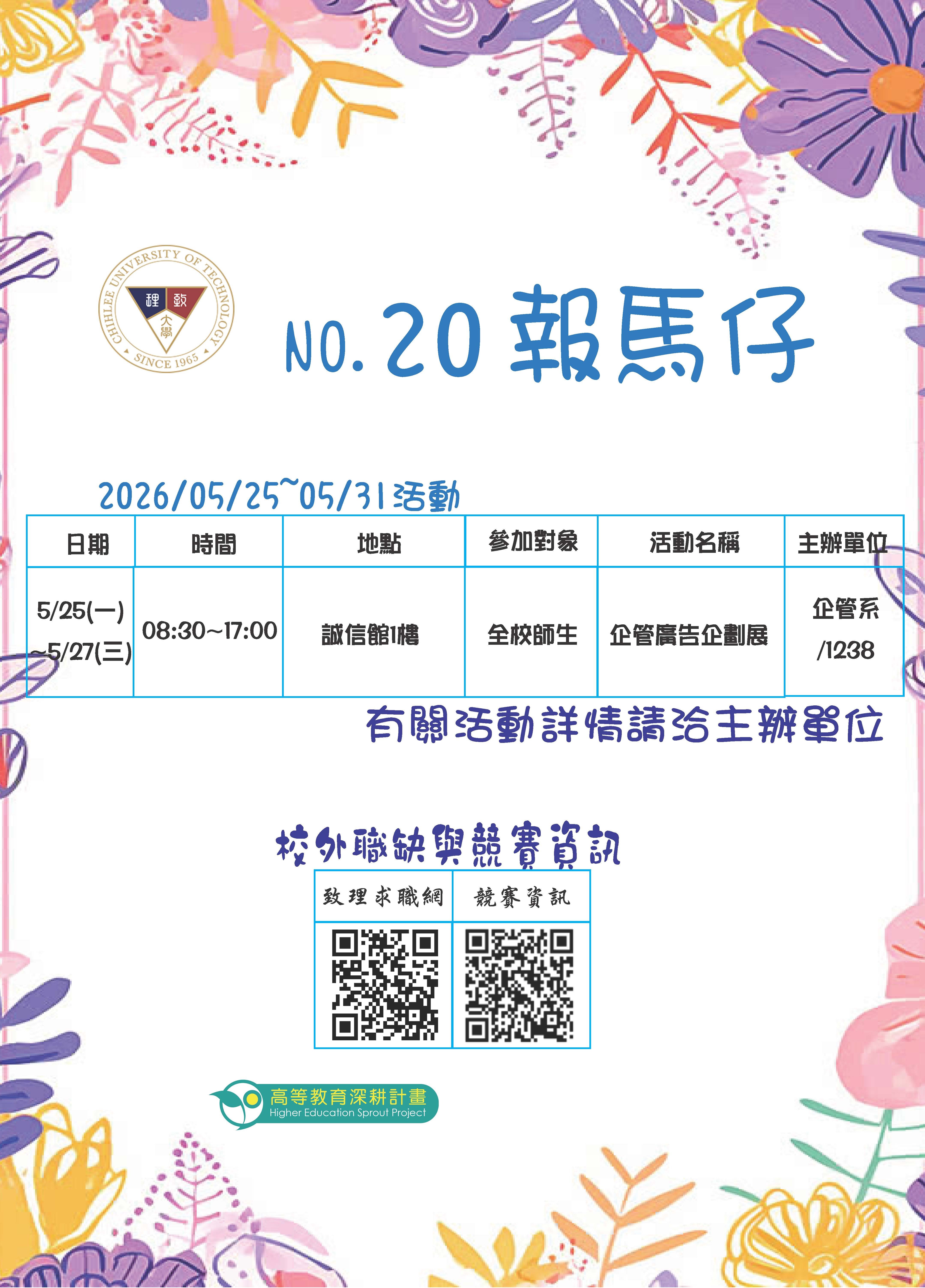 115年第20期報馬仔
