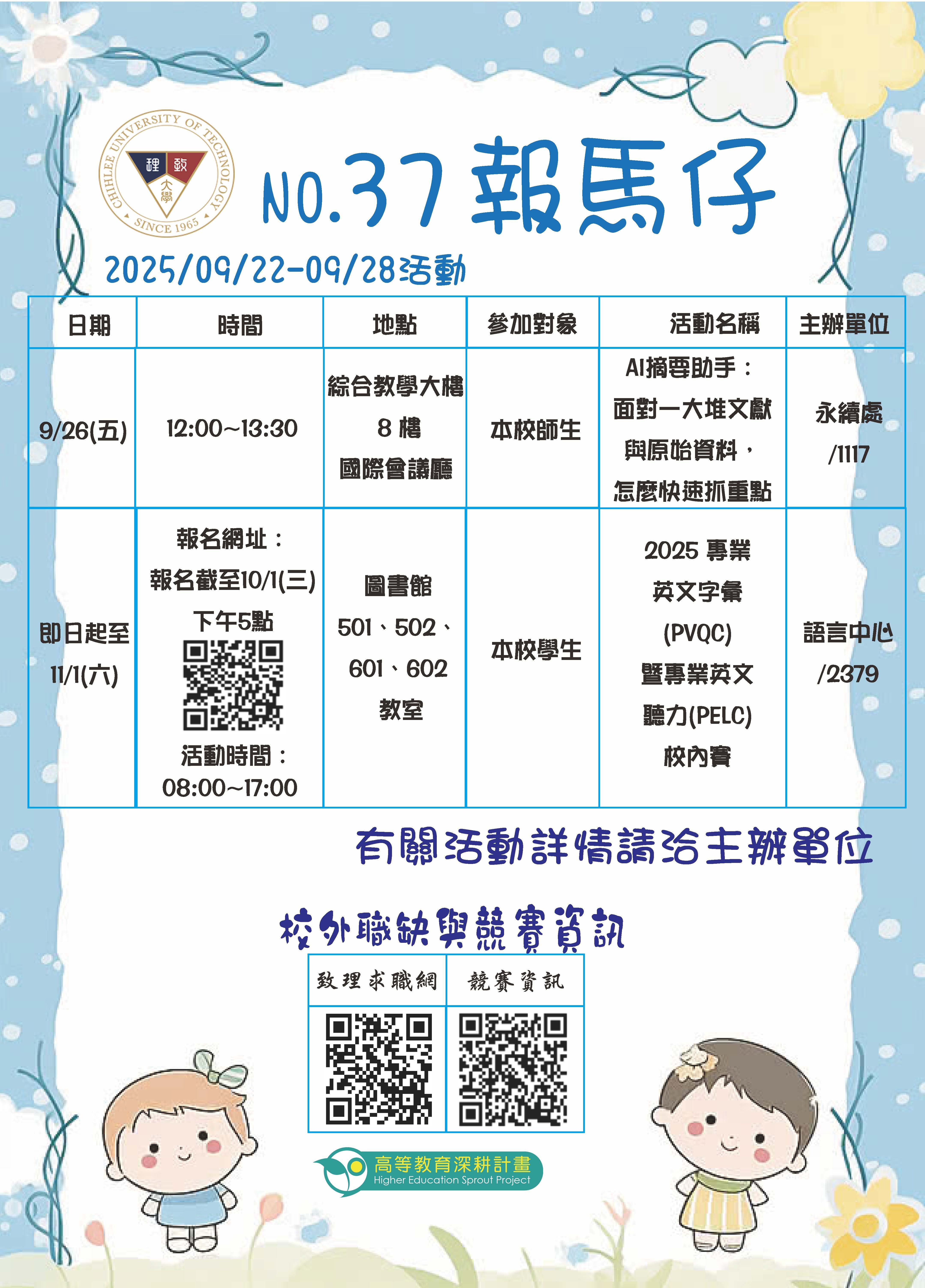 114年第37期報馬仔