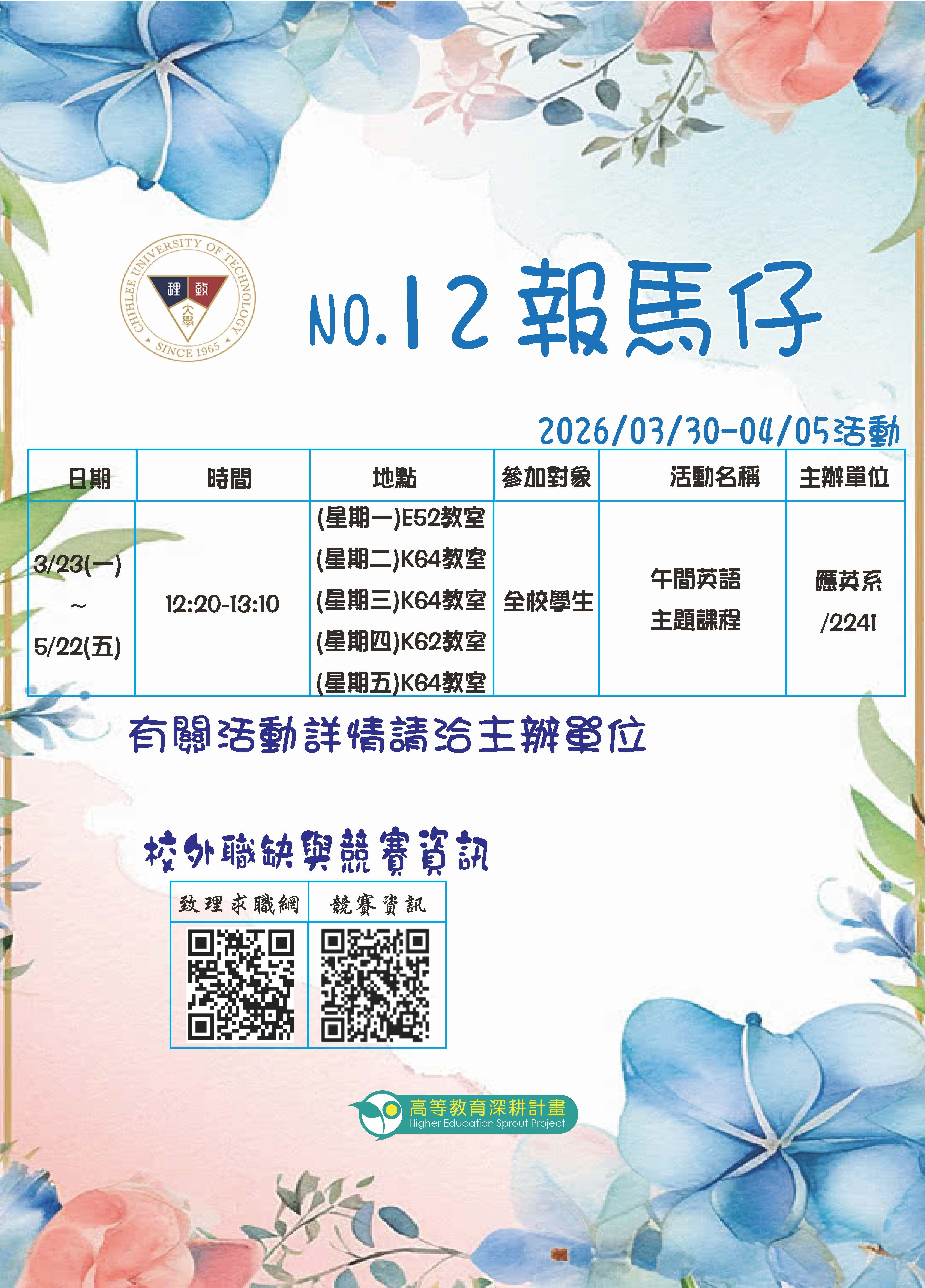 115年第12期報馬仔