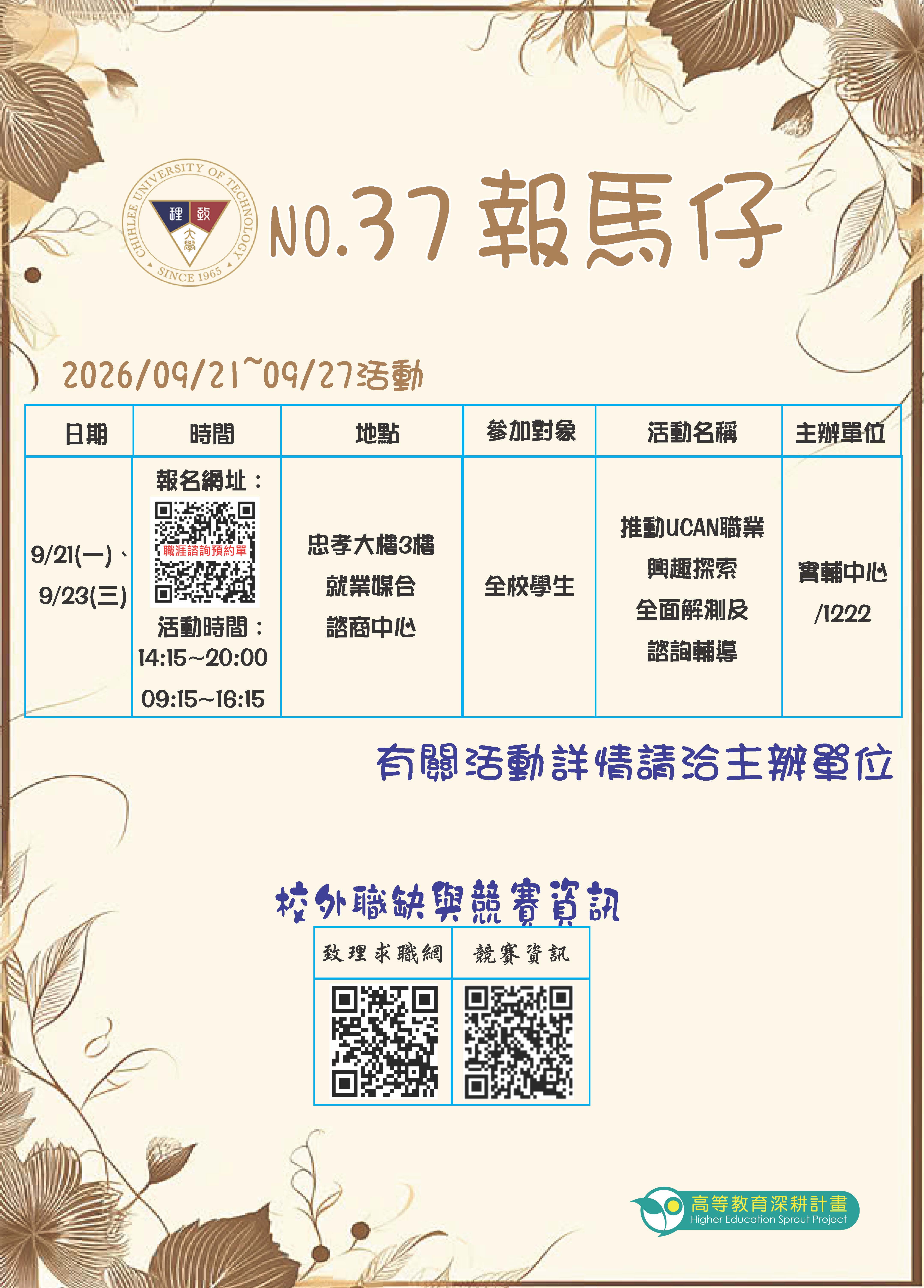 115年第37期報馬仔